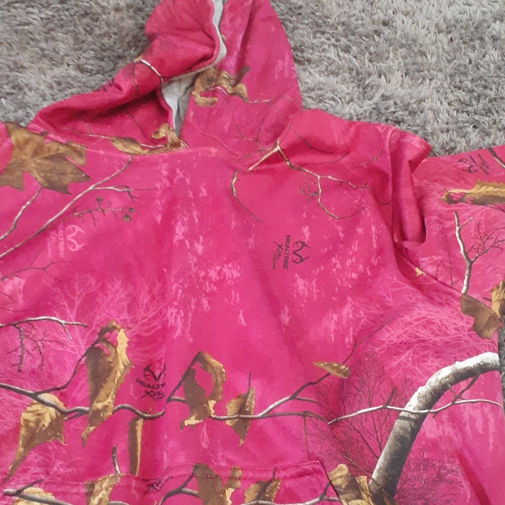 RealTree Hot Pink Womens Hoodie